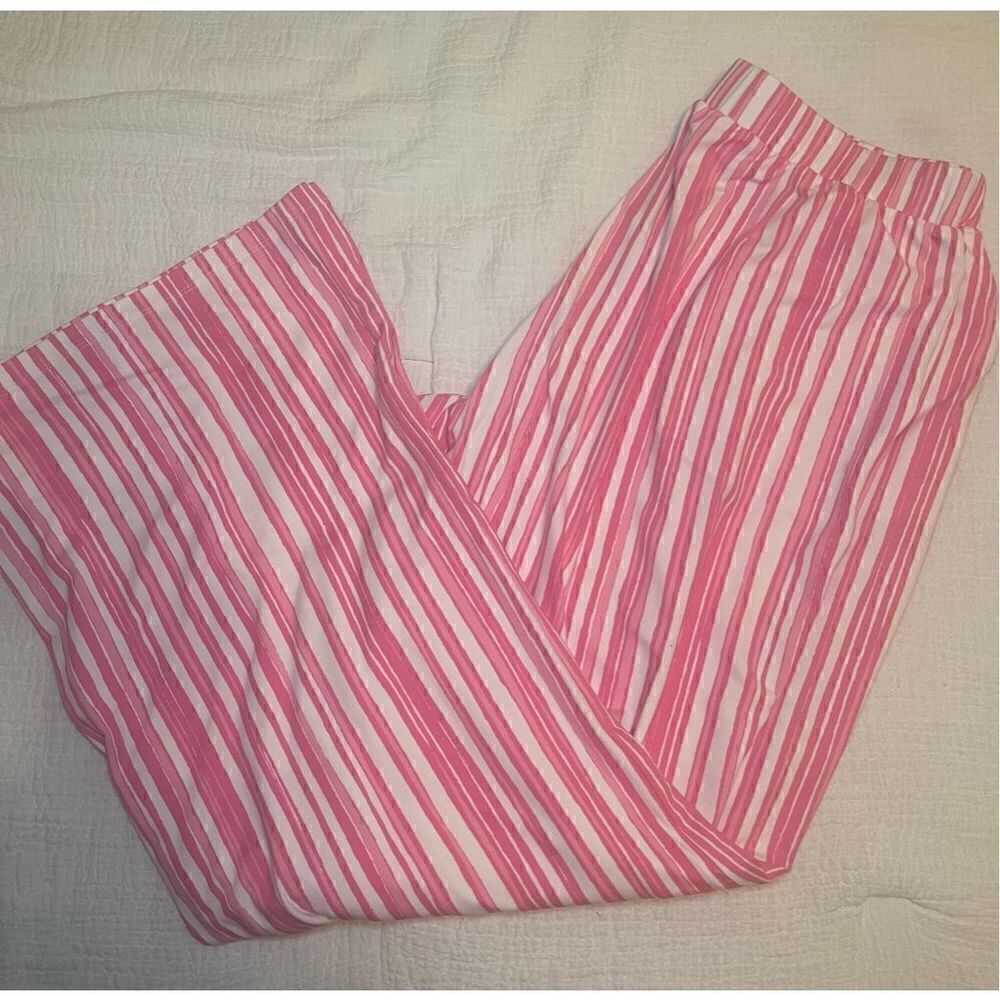 Elizabeth & Clarke Printed Wide-Leg Pants with StainTech NEW